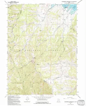 Strawberry Reservoir SW UT topo map, 1:24000 Scale, 7.5 X 7.5 Minute, Historical, 1994, Updated 1994, 26.5 x 21.8 in