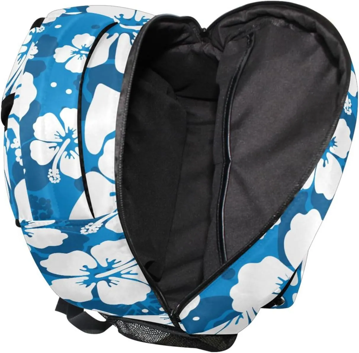 Student Backpack with Name Tag Slot Hawaii Hibiscus Lightweight and Comfortable School Bag Laptop Backpack