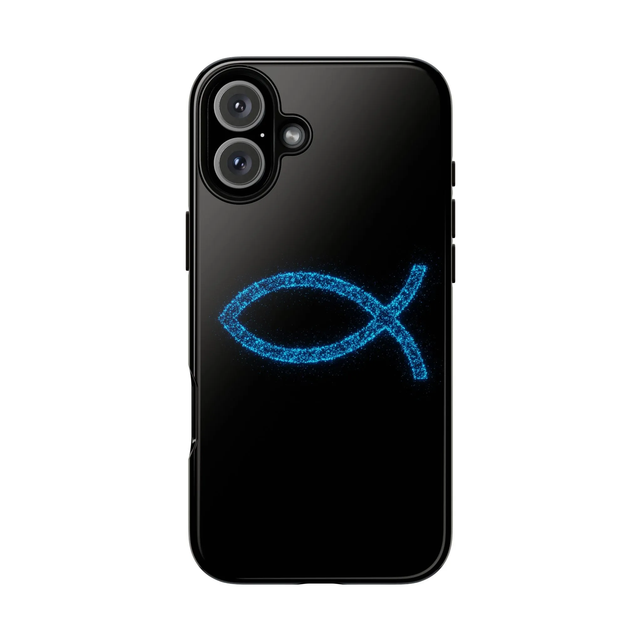 Stylish Tough iPhone Case with Sparkling Fish Design - Durable Phone Protection