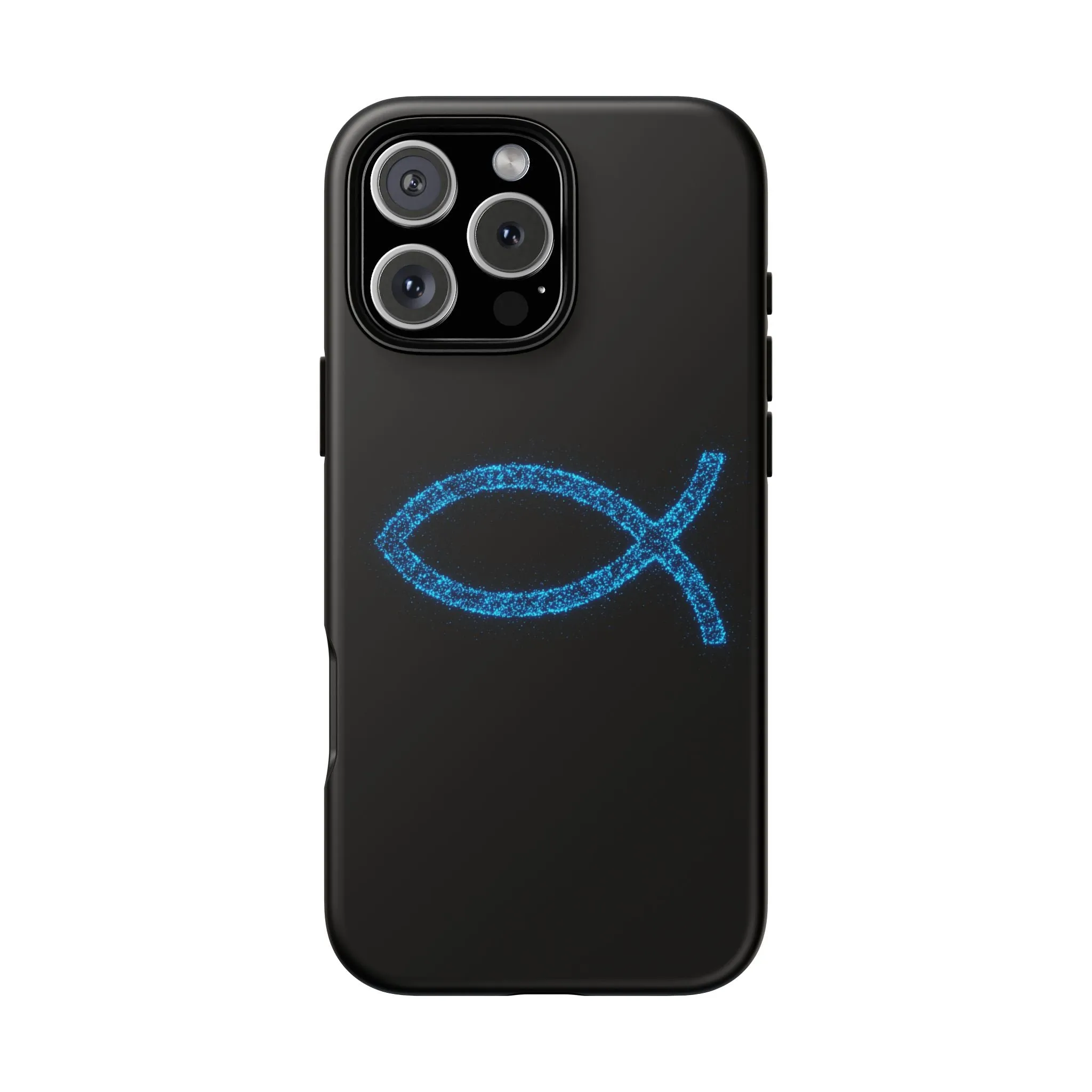 Stylish Tough iPhone Case with Sparkling Fish Design - Durable Phone Protection