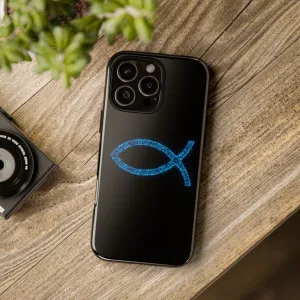 Stylish Tough iPhone Case with Sparkling Fish Design - Durable Phone Protection