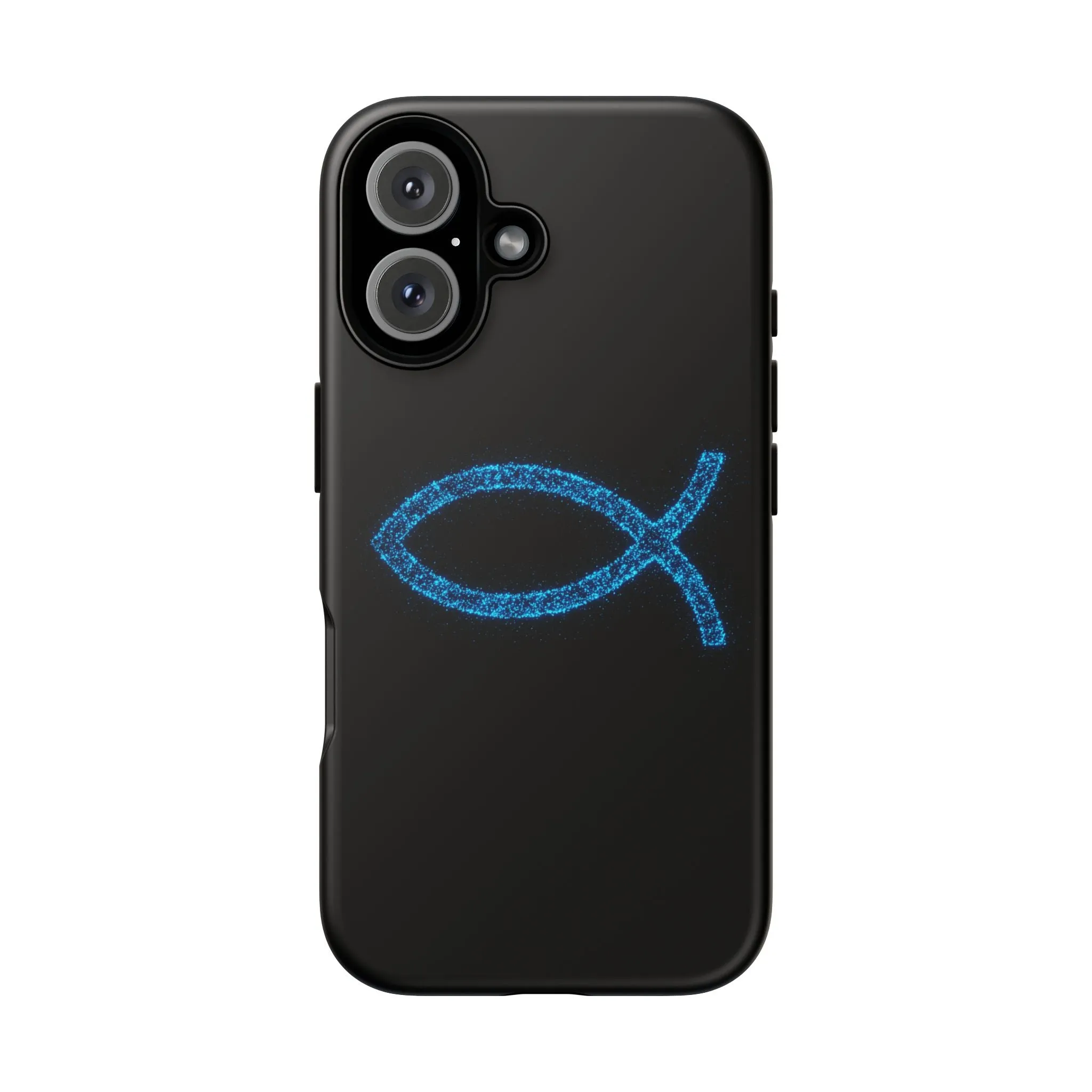 Stylish Tough iPhone Case with Sparkling Fish Design - Durable Phone Protection