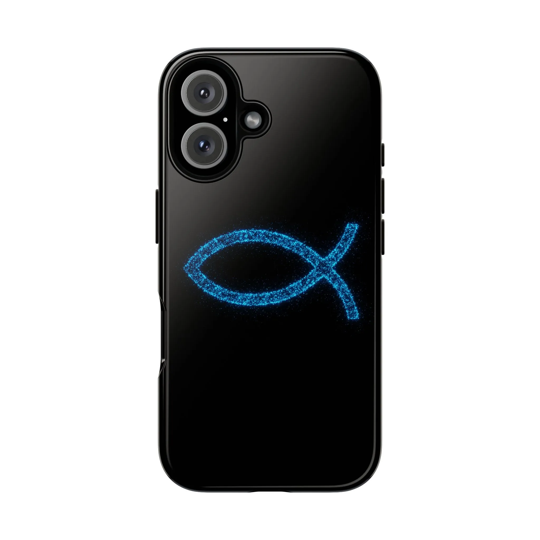 Stylish Tough iPhone Case with Sparkling Fish Design - Durable Phone Protection