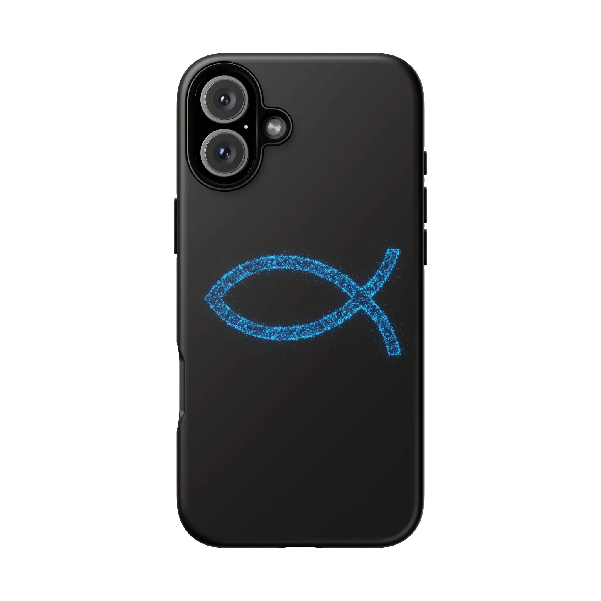 Stylish Tough iPhone Case with Sparkling Fish Design - Durable Phone Protection