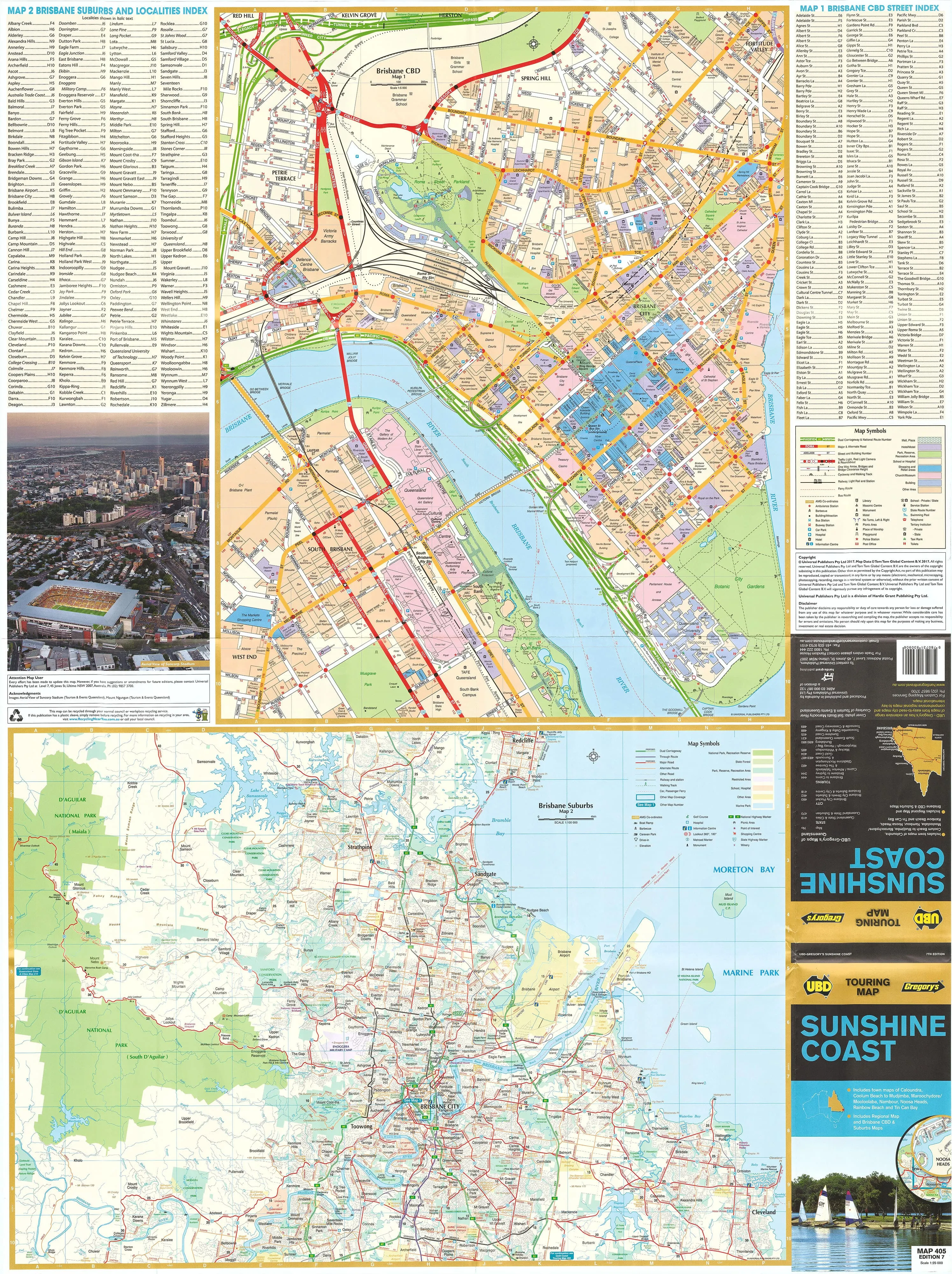 Sunshine Coast UBD 405 Map
