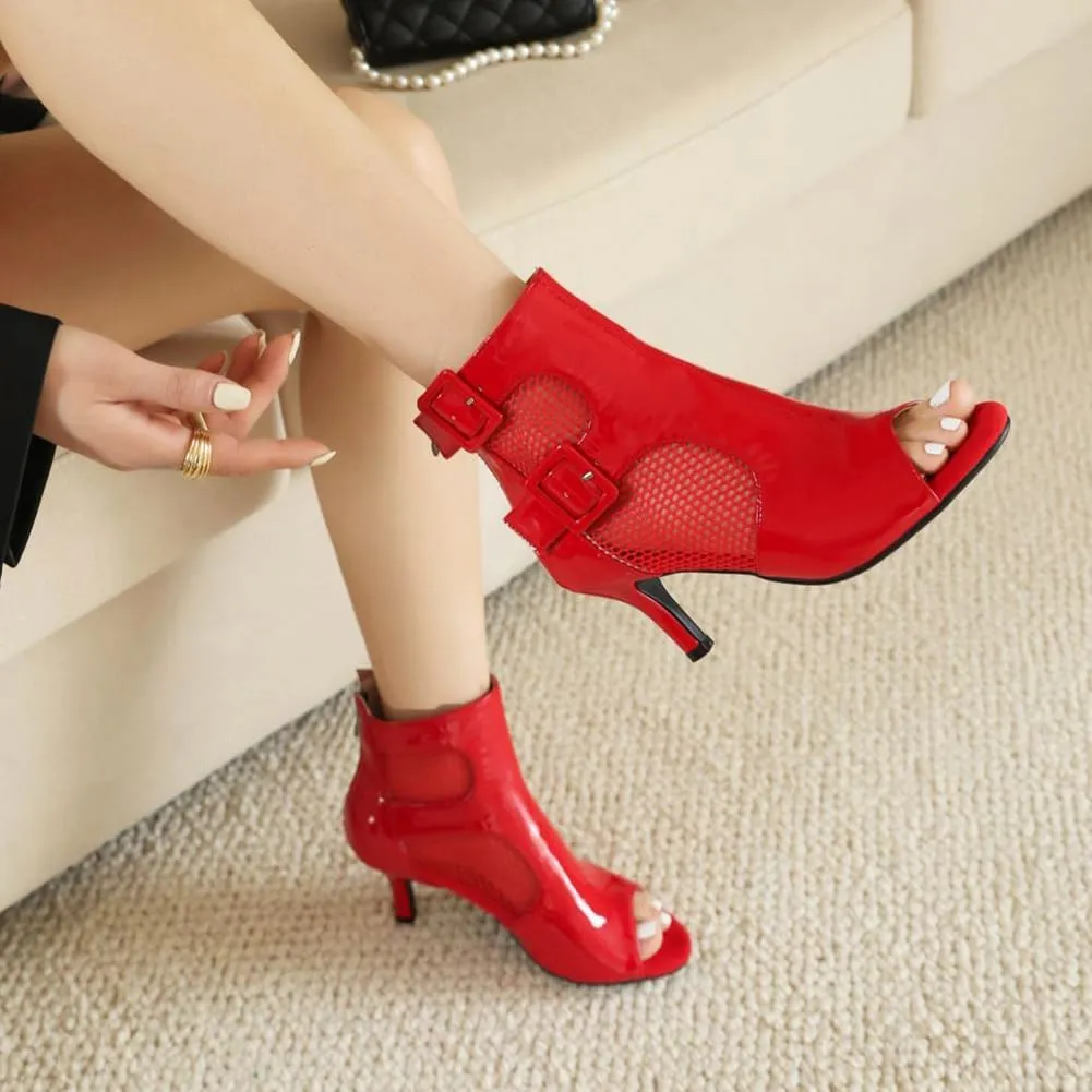 SWDZM Womens Ballroom Dance Boots Latin Salsa Professional Dance Heels Party Ankle Booties