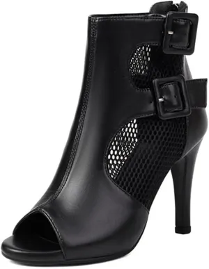 SWDZM Womens Ballroom Dance Boots Latin Salsa Professional Dance Heels Party Ankle Booties