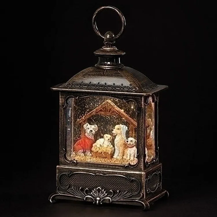 Swirl Lantern w/Dogs