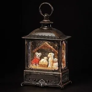 Swirl Lantern w/Dogs