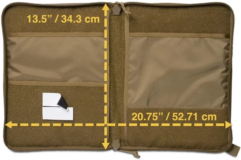 TACTICAL NOTEBOOK COVERS Tactical Admin Notebook Cover System | Zippered Map Case | Fits US Standard Size Paper 8.5” x 11” & A4 Notebooks | Durable Field Organizer (Multicam)