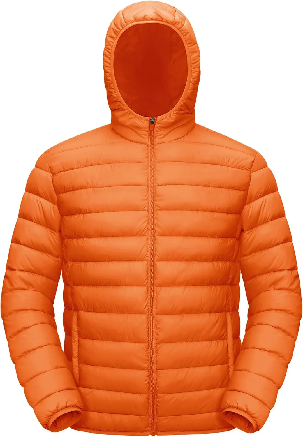 TACVASEN Men's Hooded Puffer Water-Repellent Down Alternative Jacket Insulated Lightweight Windbreaker Quilted Coat