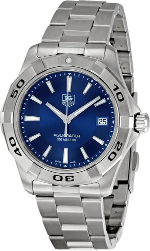 TAG Heuer Men's WAP1112.BA0831 Aquaracer Blue Dial Watch