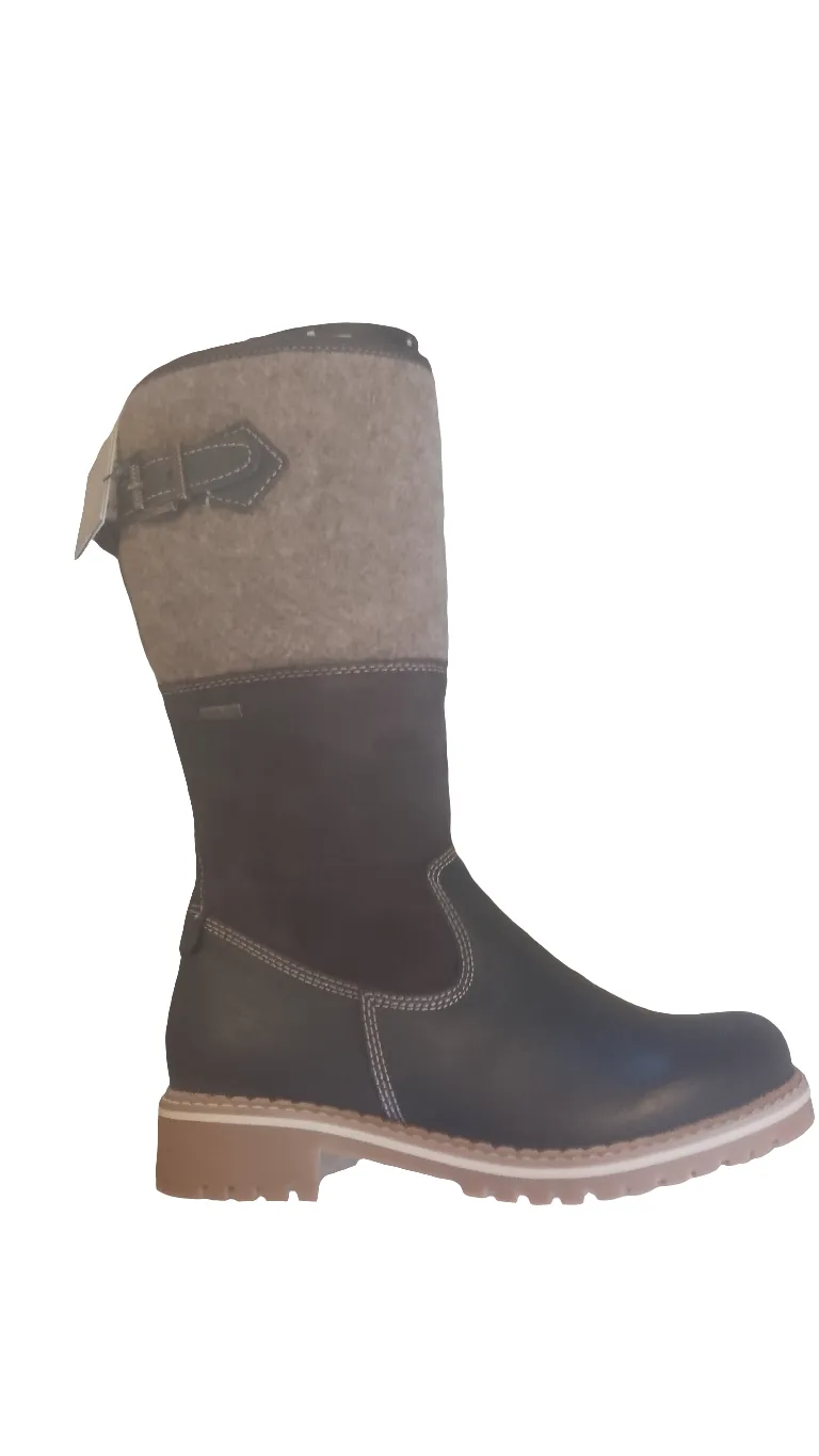 Tamaris Mocca Combination Weather Proof Boot