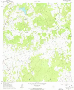 Tanglewood TX topo map, 1:24000 Scale, 7.5 X 7.5 Minute, Historical, 1960, Updated 1962, 26.9 x 23 in