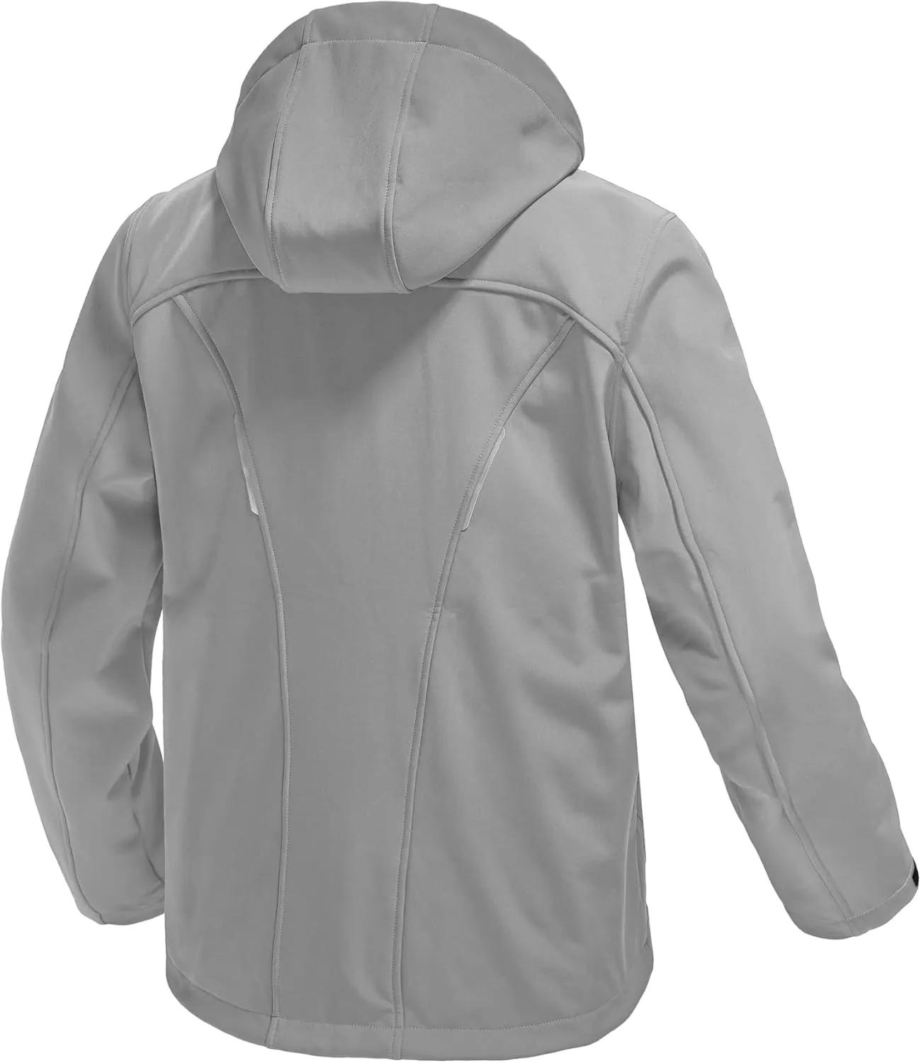 TBMPOY Men's Hooded Softshell Jacket Waterproof Windproof Ski Hiking Outerwear Fleece Lined Winter Coat