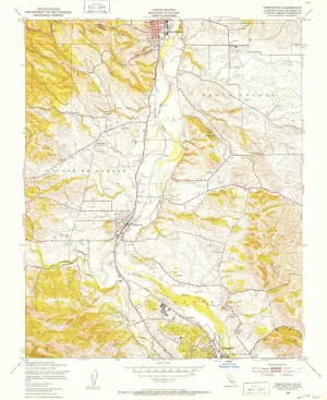 Templeton CA topo map, 1:24000 Scale, 7.5 X 7.5 Minute, Historical, 1948, Updated 1952, 26.9 x 22 in