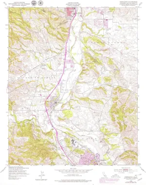 Templeton CA topo map, 1:24000 Scale, 7.5 X 7.5 Minute, Historical, 1948, Updated 1979, 26.9 x 22 in
