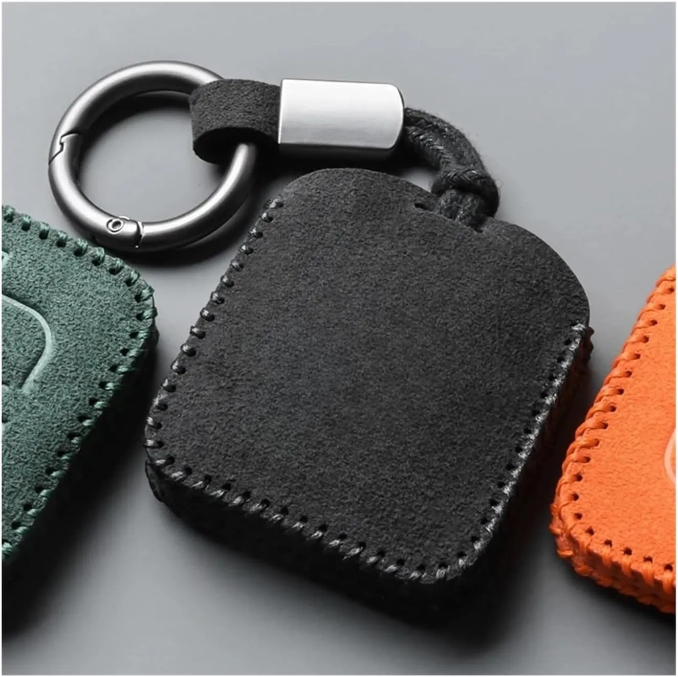 The Compatible For Extremely Krypton 001 Key Case ZEEKR 009 Car NFC Card Case Bag Turned Fur Key Case Buckle