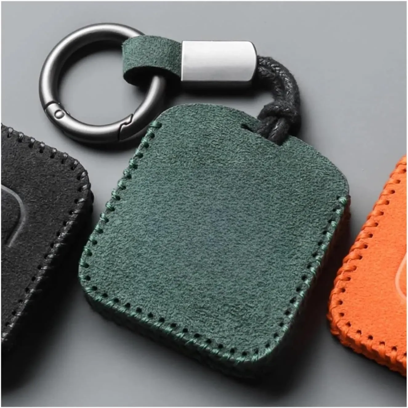 The Compatible For Extremely Krypton 001 Key Case ZEEKR 009 Car NFC Card Case Bag Turned Fur Key Case Buckle