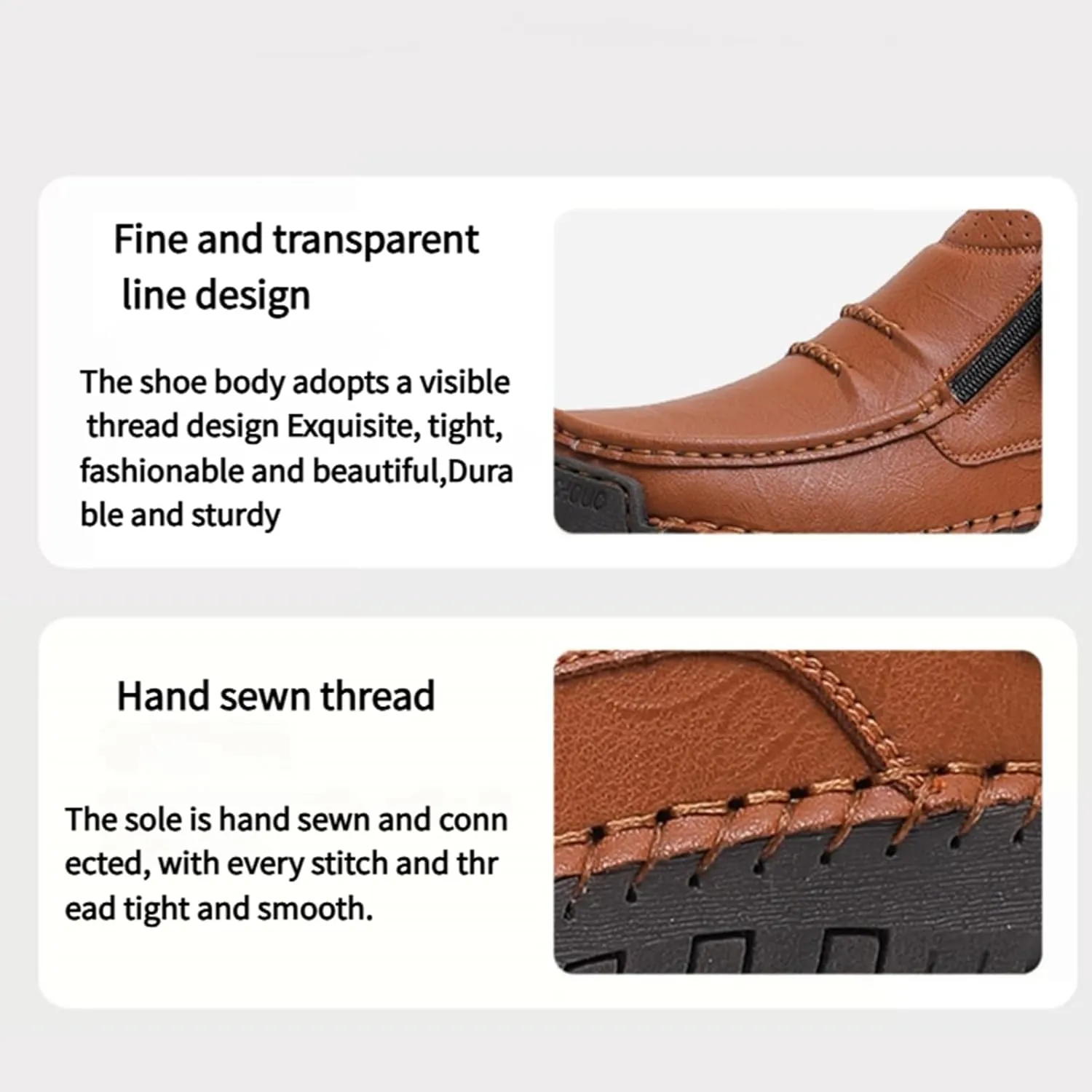 The First Young Shoes Men, Thefirstyoung Mens Slip Ons Boots, Men’s Handmade Premium Leather Slip-On Driving Boots