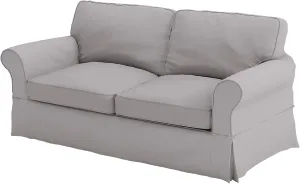 The Polyester Sofa Cover (Width: 81”, Not 92”) Fits Pottery Barn PB Comfort Roll ARM Sofa (Not Grand Sofa). A Durable Slipcover Replacement (Polyester Flax Gray Box Edge)
