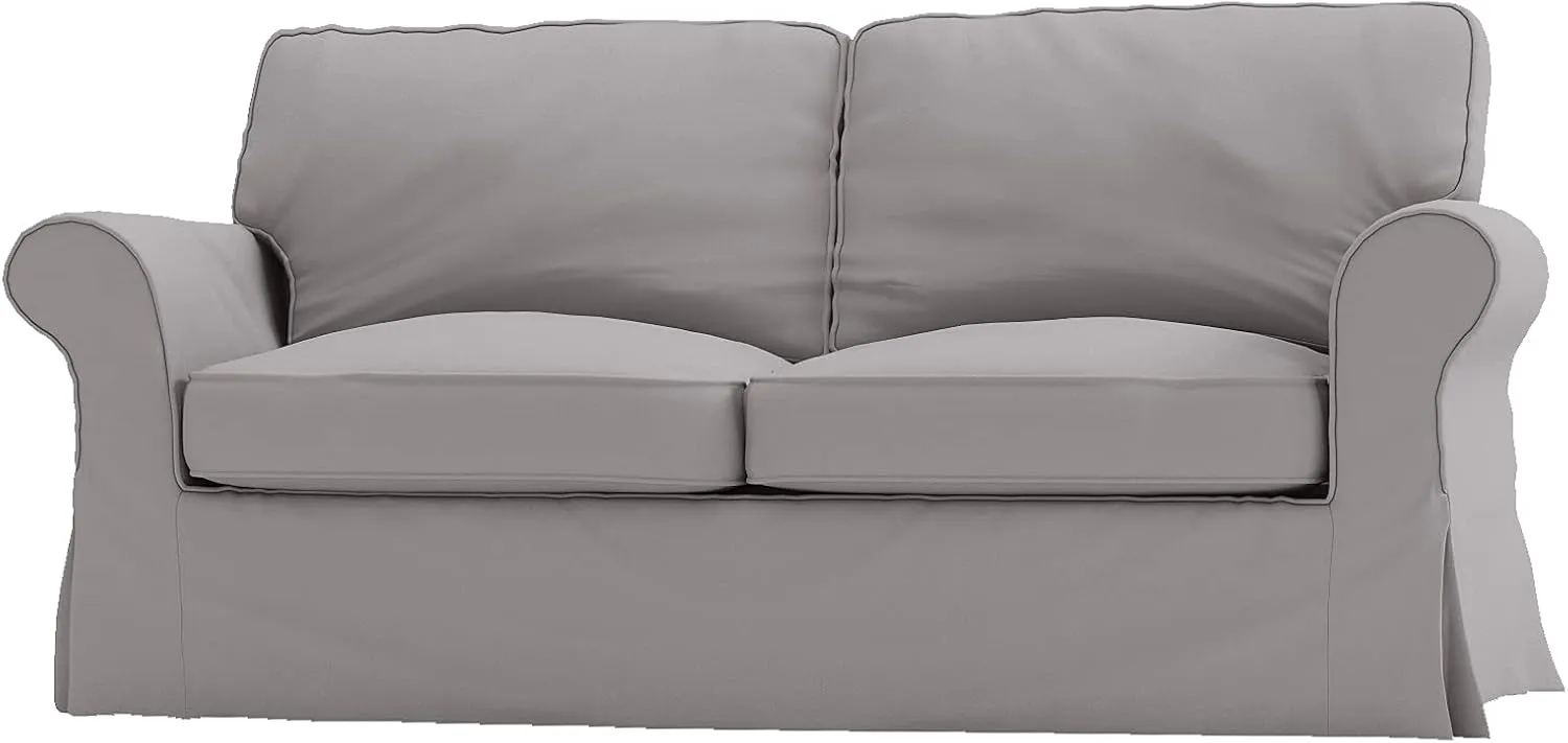 The Polyester Sofa Cover (Width: 81”, Not 92”) Fits Pottery Barn PB Comfort Roll ARM Sofa (Not Grand Sofa). A Durable Slipcover Replacement (Polyester Flax Gray Box Edge)