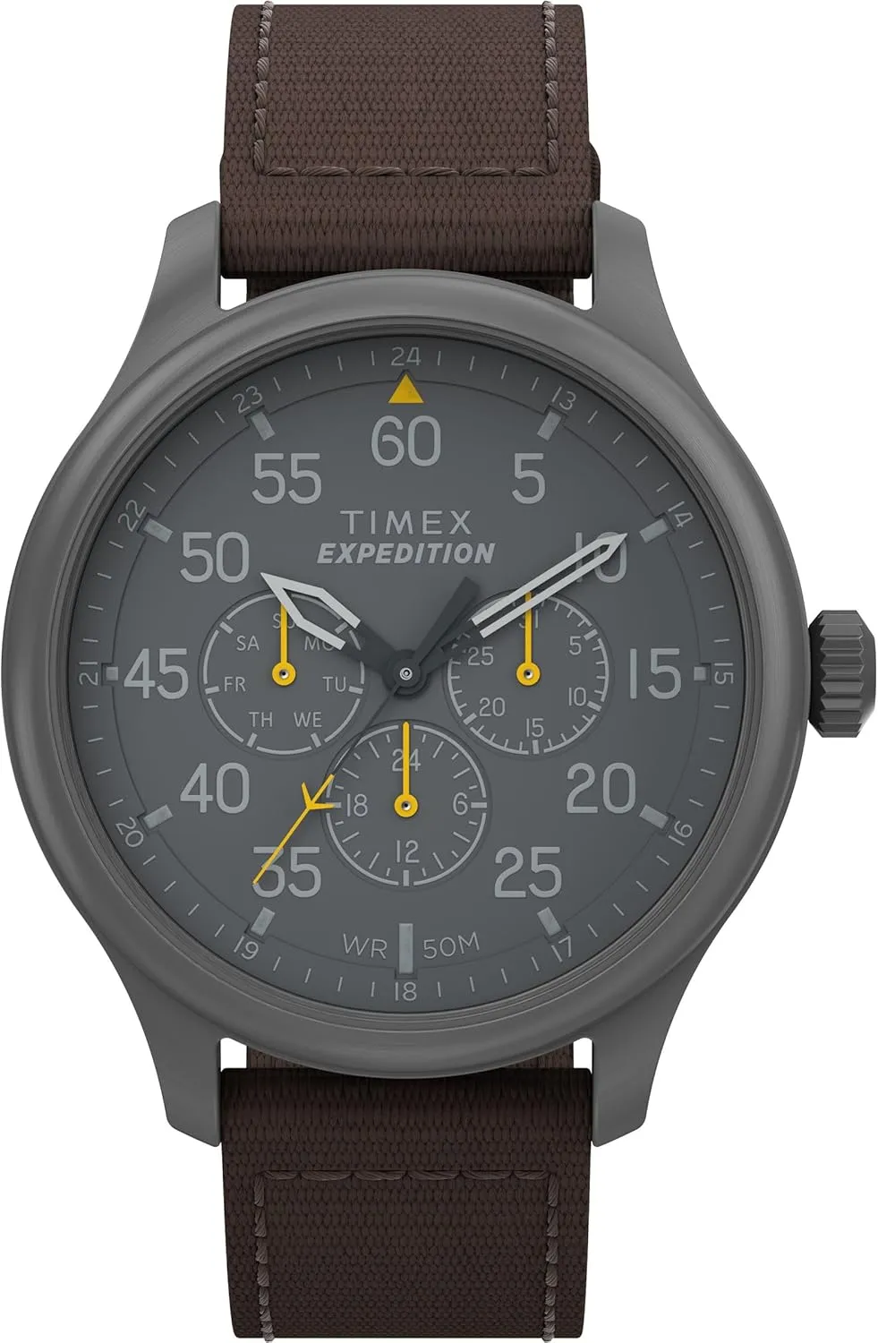 Timex Expedition Field Chronograph 43mm Men’s Analog Watch | INDIGLO Backlight | Durable Comfortable Adjustable Strap | Rugged Outdoor Watch | 100M Water Resistance