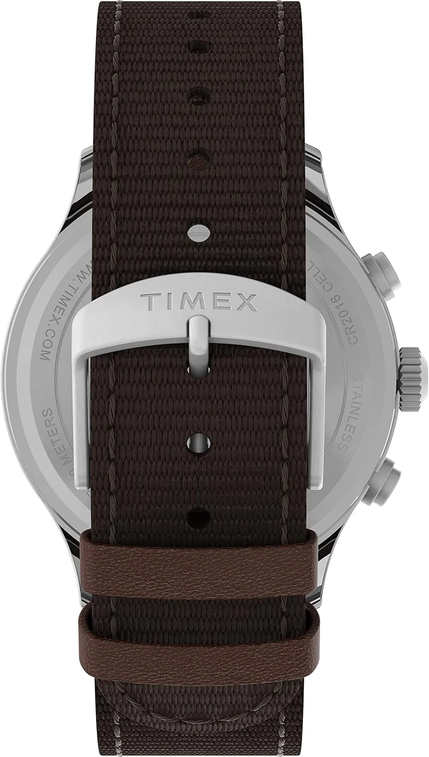 Timex Expedition Field Chronograph 43mm Men’s Analog Watch | INDIGLO Backlight | Durable Comfortable Adjustable Strap | Rugged Outdoor Watch | 100M Water Resistance