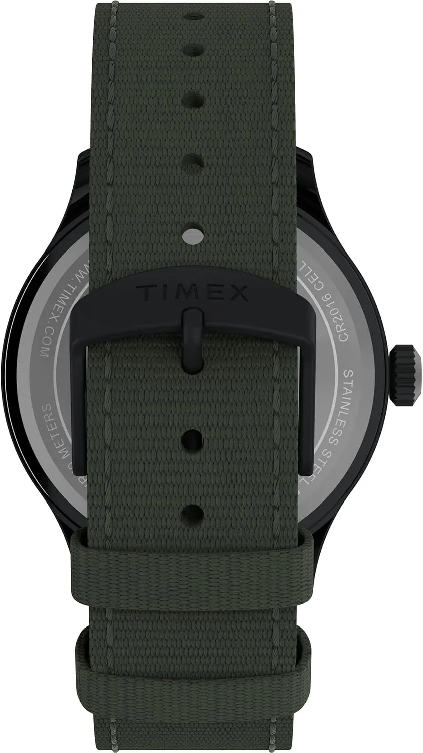 Timex Expedition Field Chronograph 43mm Men’s Analog Watch | INDIGLO Backlight | Durable Comfortable Adjustable Strap | Rugged Outdoor Watch | 100M Water Resistance
