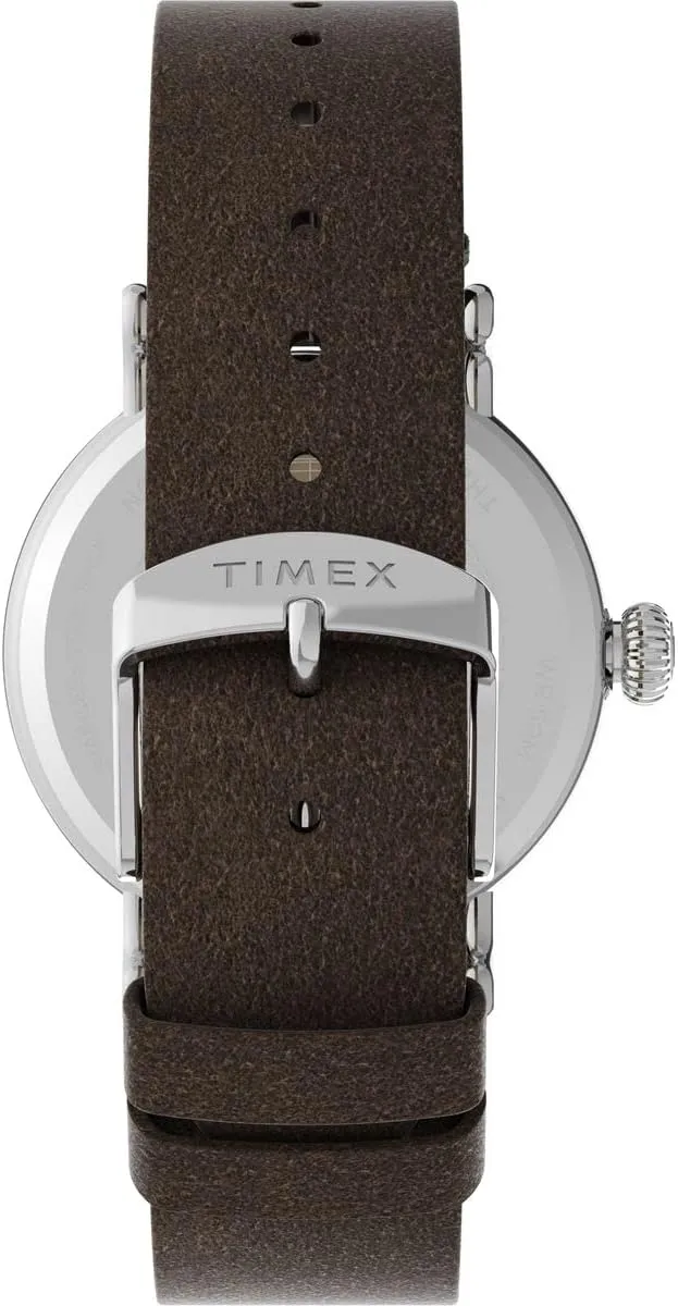 Timex Standard 3-Hand 40mm Men’s Analog Watch | INDIGLO Backlight and Luminous Hands | Adjustable and Durable Strap | 50M Water Resistance