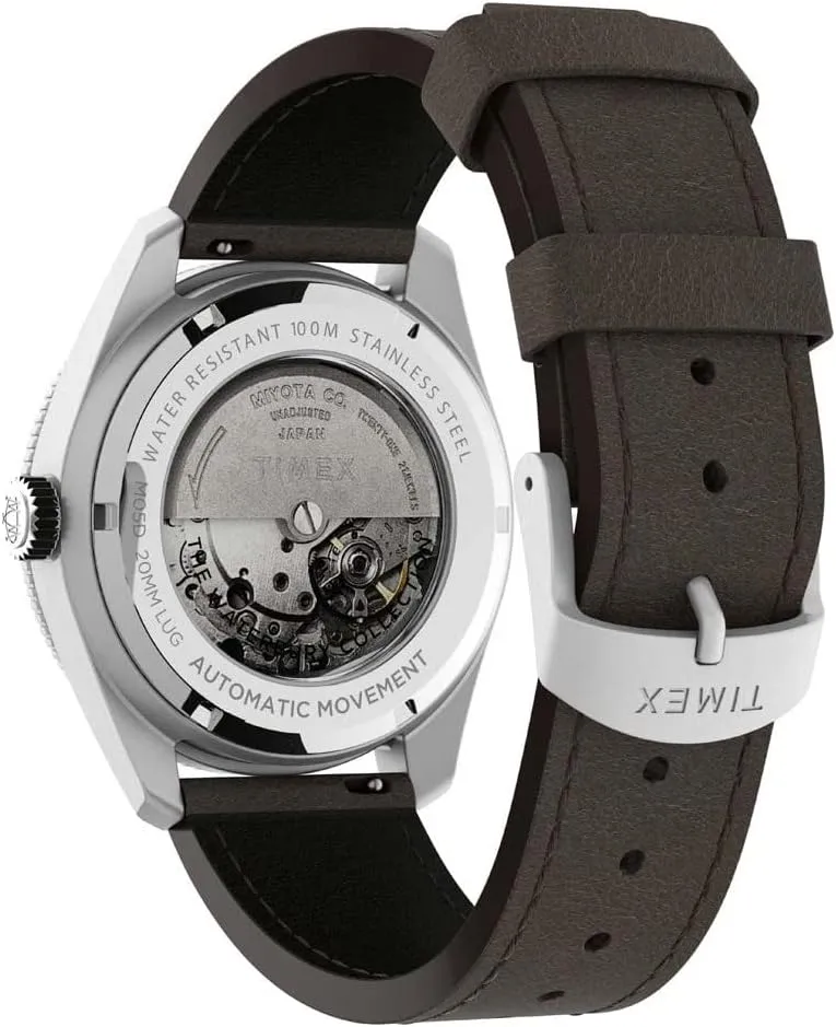Timex Waterbury 39mm Men’s Analog Watch | Durable Stainless Steel Case | Day and Date Window | Durable Design | 100M Water Resistance