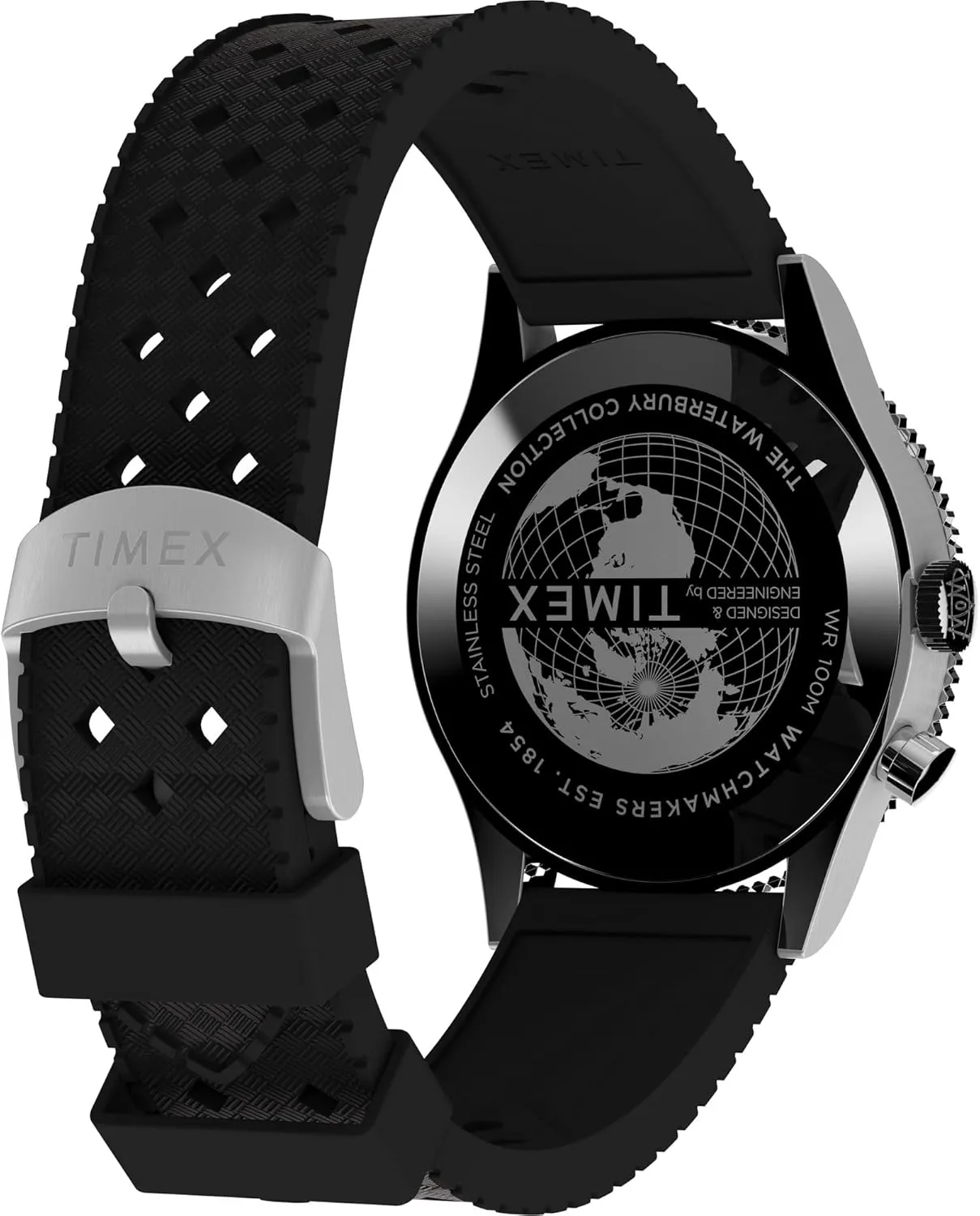 Timex Waterbury 39mm Men’s Analog Watch | Durable Stainless Steel Case | Day and Date Window | Durable Design | 100M Water Resistance