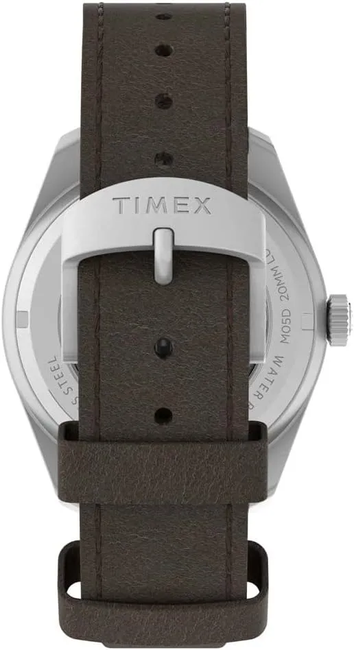 Timex Waterbury 39mm Men’s Analog Watch | Durable Stainless Steel Case | Day and Date Window | Durable Design | 100M Water Resistance