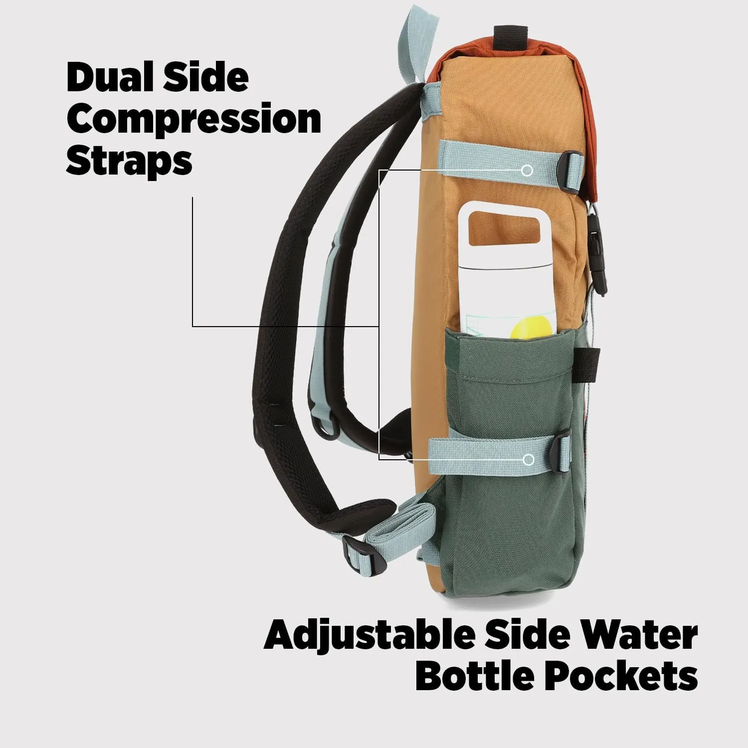 Topo Designs Rover Pack Classic - Coral/peppercorn - One Size