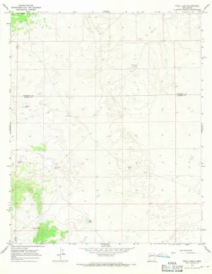 Trail Lake NM topo map, 1:24000 Scale, 7.5 X 7.5 Minute, Historical, 1967, Updated 1971, 27 x 22 in