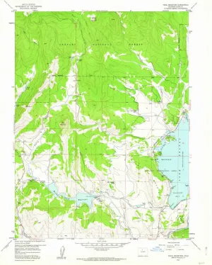Trail Mountain CO topo map, 1:24000 Scale, 7.5 X 7.5 Minute, Historical, 1957, Updated 1962, 26.9 x 22.2 in