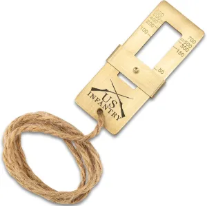 Trailblazer 19th Century Range Finder | Authentic Reproduction | Solid Brass Construction | Essential Tool for Hunters & Outdoors | Compact & Lightweight | Only 3”x 1.25” in Size