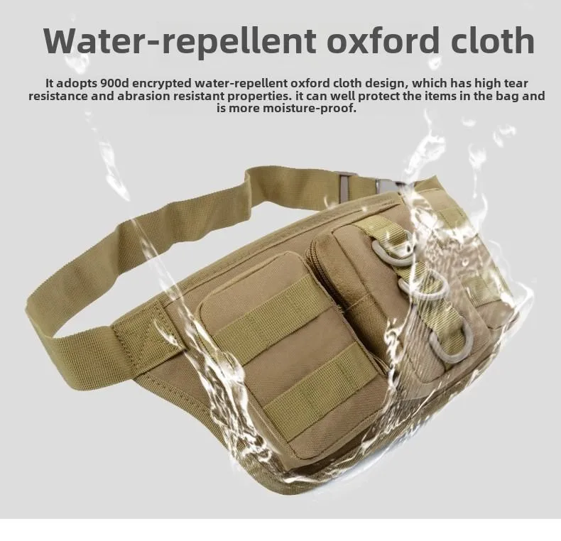 TrailVault™ Tactical Organizer Pouch – 500D Oxford EDC Sling/Waist Bag