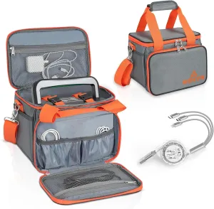 Travel & Business Carrying Case Bag Compatible with Explorer 160/240/300, with Waterproof Bottom and Front Pockets and 3 in 1 Retractable USB