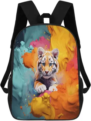 Travel Laptop Backpack Slim Durable Lightweight Back Pack Cute Color Animation Small Backpack For Women Men