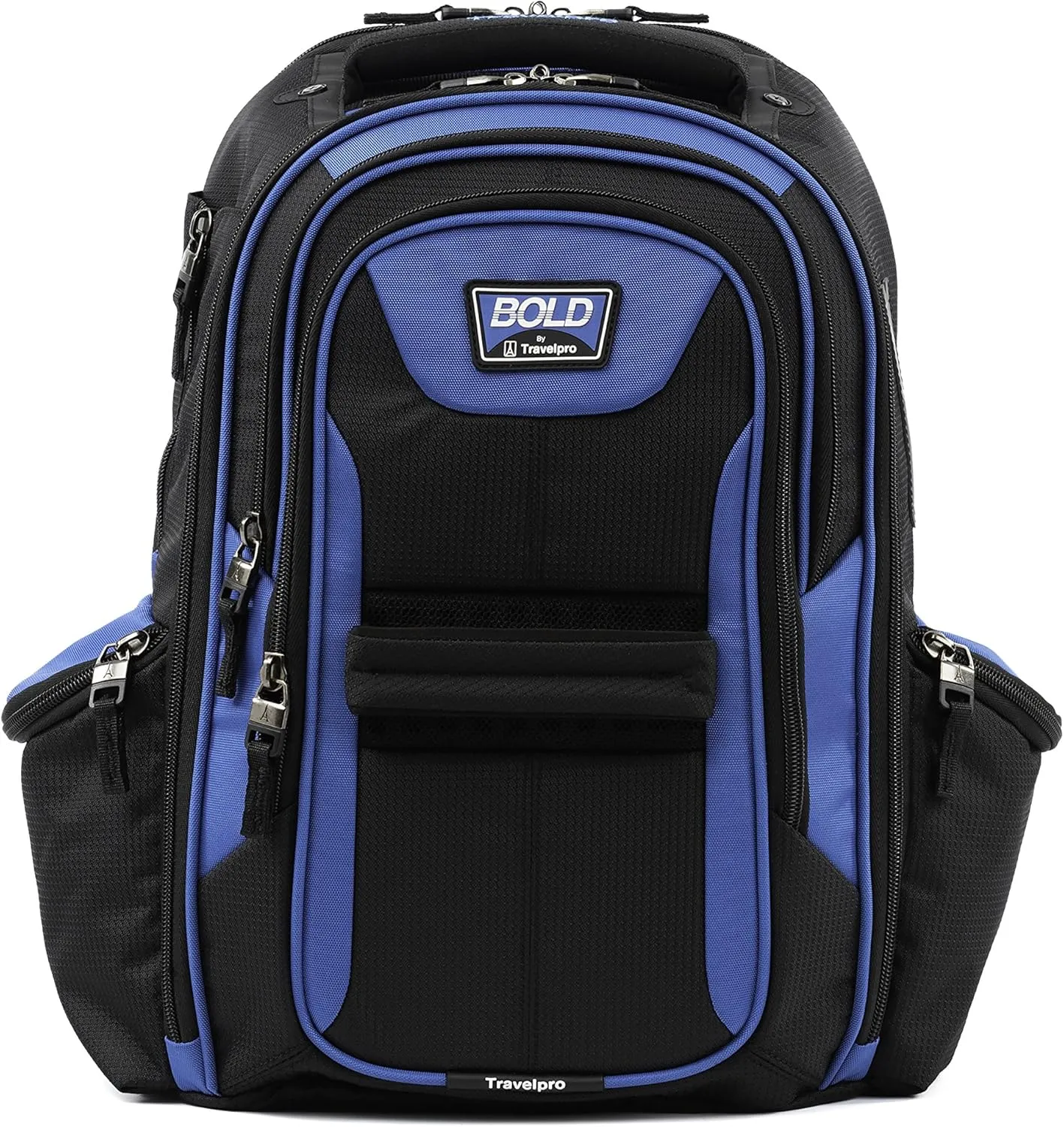Travelpro Bold Lightweight Rugged Backpack, Fits up to 15.6 inch laptop and tablet sleeve, Blue/Black