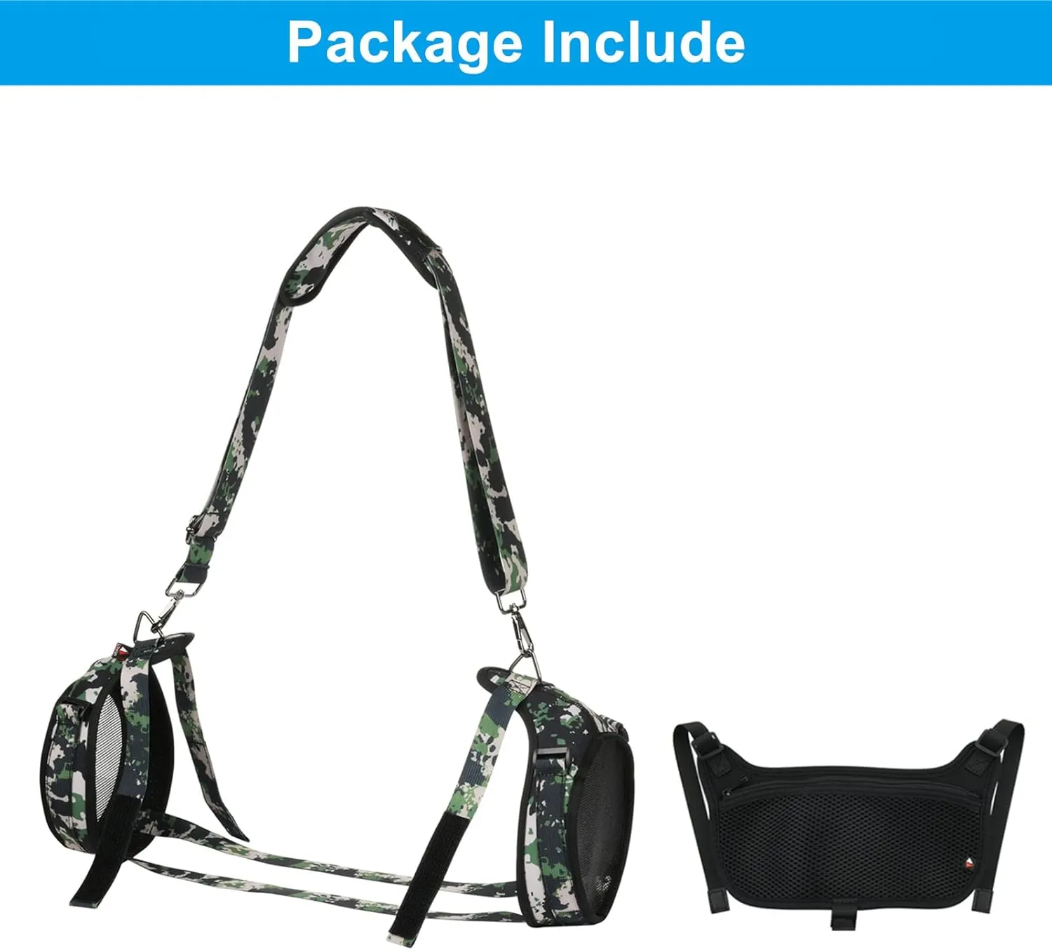 TXEsign Travel Carrying Strap for JBL Boombox 3/Boombox 3 Wi-Fi Waterproof Portable Speaker, Shoulder Strap with Two Side Covers Travel Carrying Pouch for JBL Boombox 3 (Camo)