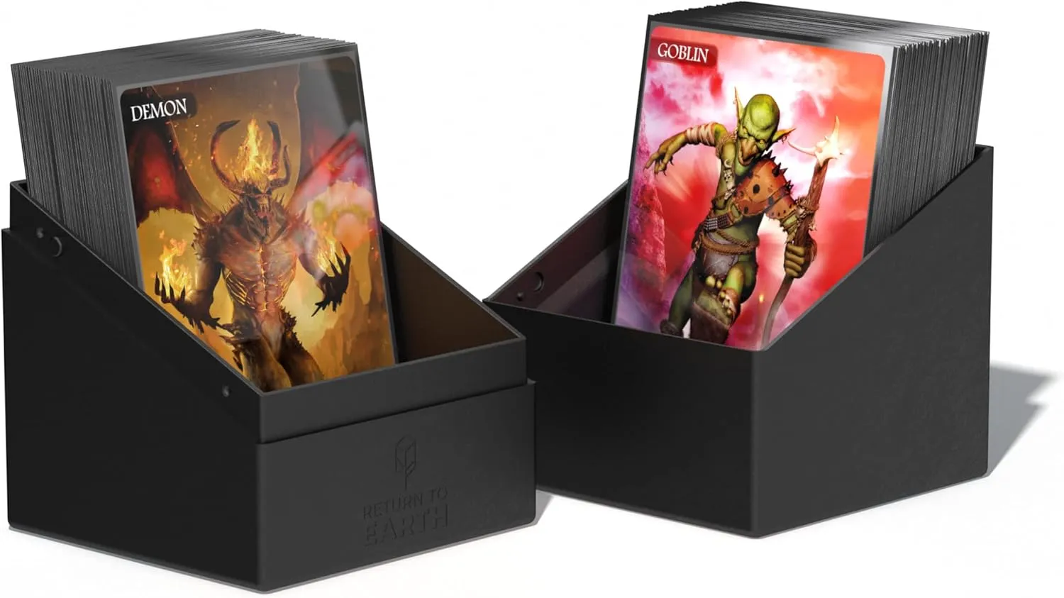 Ultimate Guard RTE Boulder 100 , Deck Case for 100 Double-Sleeved TCG Cards, Black, 97% Renewable, Made in Germany, Secure & Durable Storage