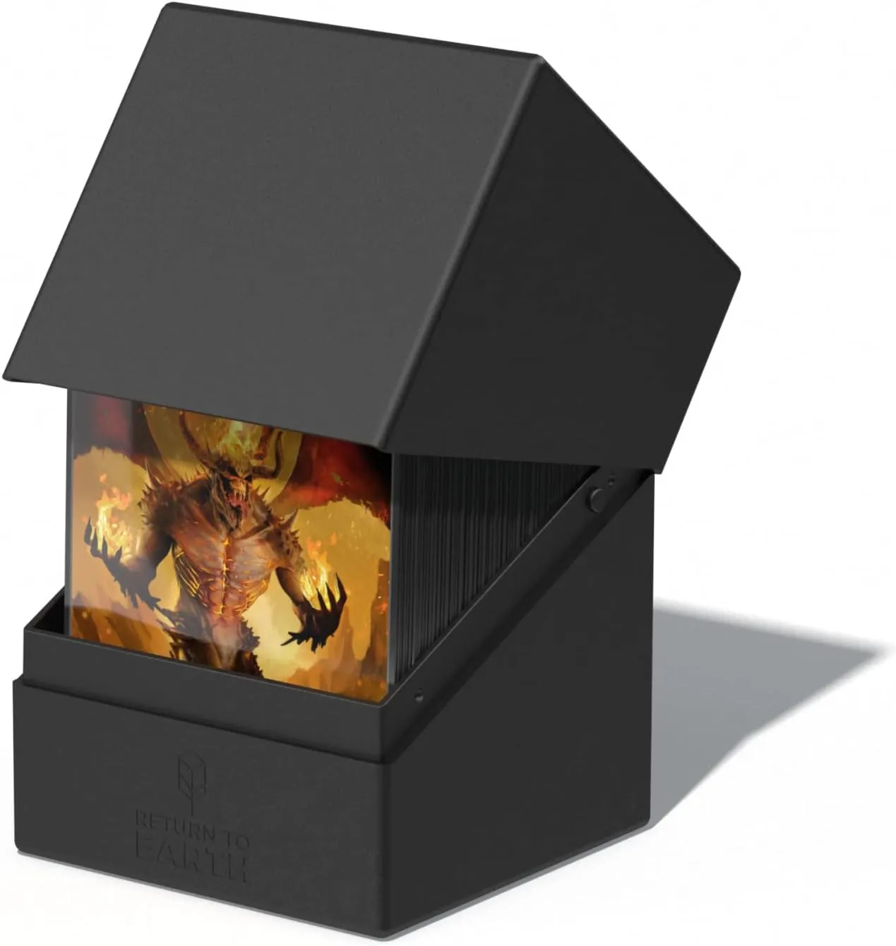 Ultimate Guard RTE Boulder 100 , Deck Case for 100 Double-Sleeved TCG Cards, Black, 97% Renewable, Made in Germany, Secure & Durable Storage
