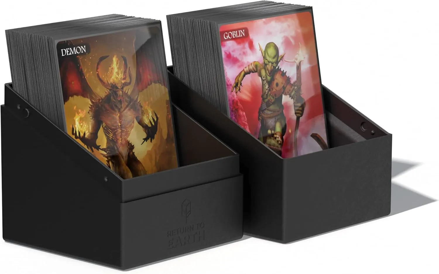 Ultimate Guard RTE Boulder 100 , Deck Case for 100 Double-Sleeved TCG Cards, Black, 97% Renewable, Made in Germany, Secure & Durable Storage