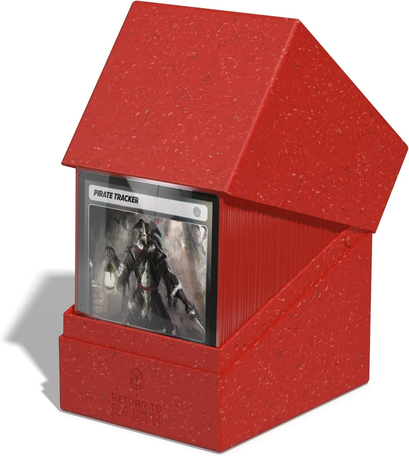 Ultimate Guard RTE Boulder 133 , Deck Case for 133 Double-Sleeved TCG Cards, Red, 87% Renewable, Made in Germany, Secure & Durable Storage
