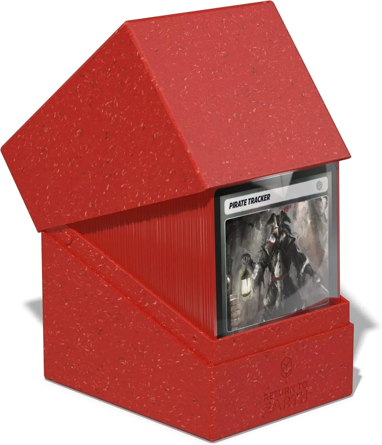 Ultimate Guard RTE Boulder 133 , Deck Case for 133 Double-Sleeved TCG Cards, Red, 87% Renewable, Made in Germany, Secure & Durable Storage