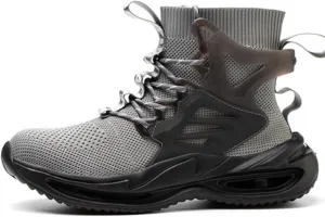 Unisex Steel Toe Anti Puncture Industrial Safety Shoes Lightweight Breathable Construction Anti Slip Work Boots