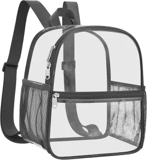 USPECLARE Clear Backpack Stadium Approved 12X11x6, Waterproof Clear Bag Stadium Backpack for Concert Work Sport Event