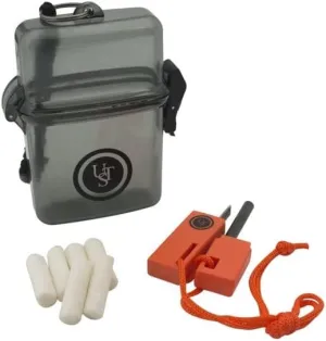 ust Ultimate Survival Technologies Watertight Fire Starter Kit Includes Tinder, Fire Starter, Instruction Sheet
